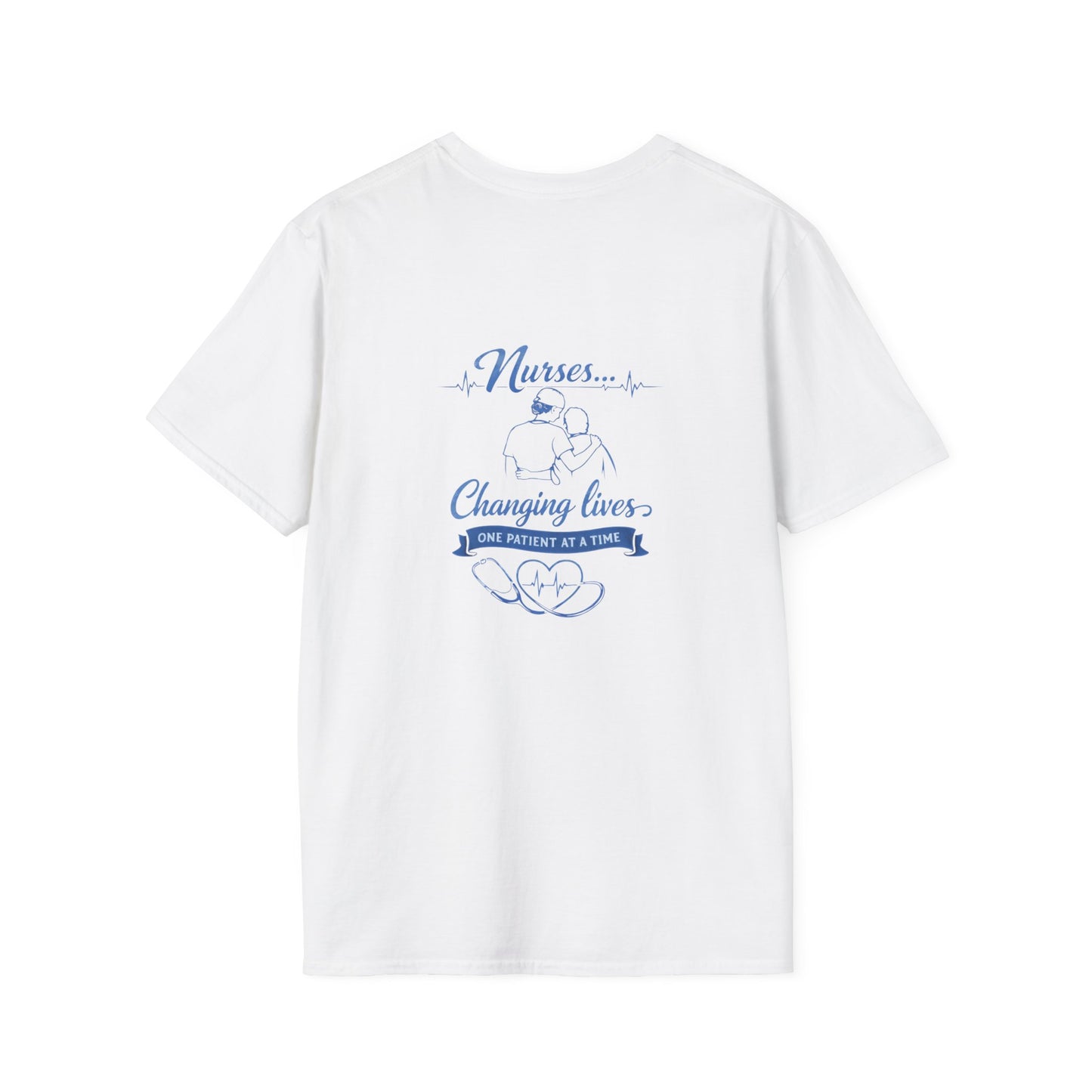 Nurse T-Shirt — "Nurses...Changing Lives One Patient at a Time" Comfort Tee