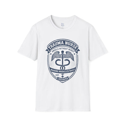 Trauma Nurse T-Shirt | Angels Without Wings ICU Nursing Tee