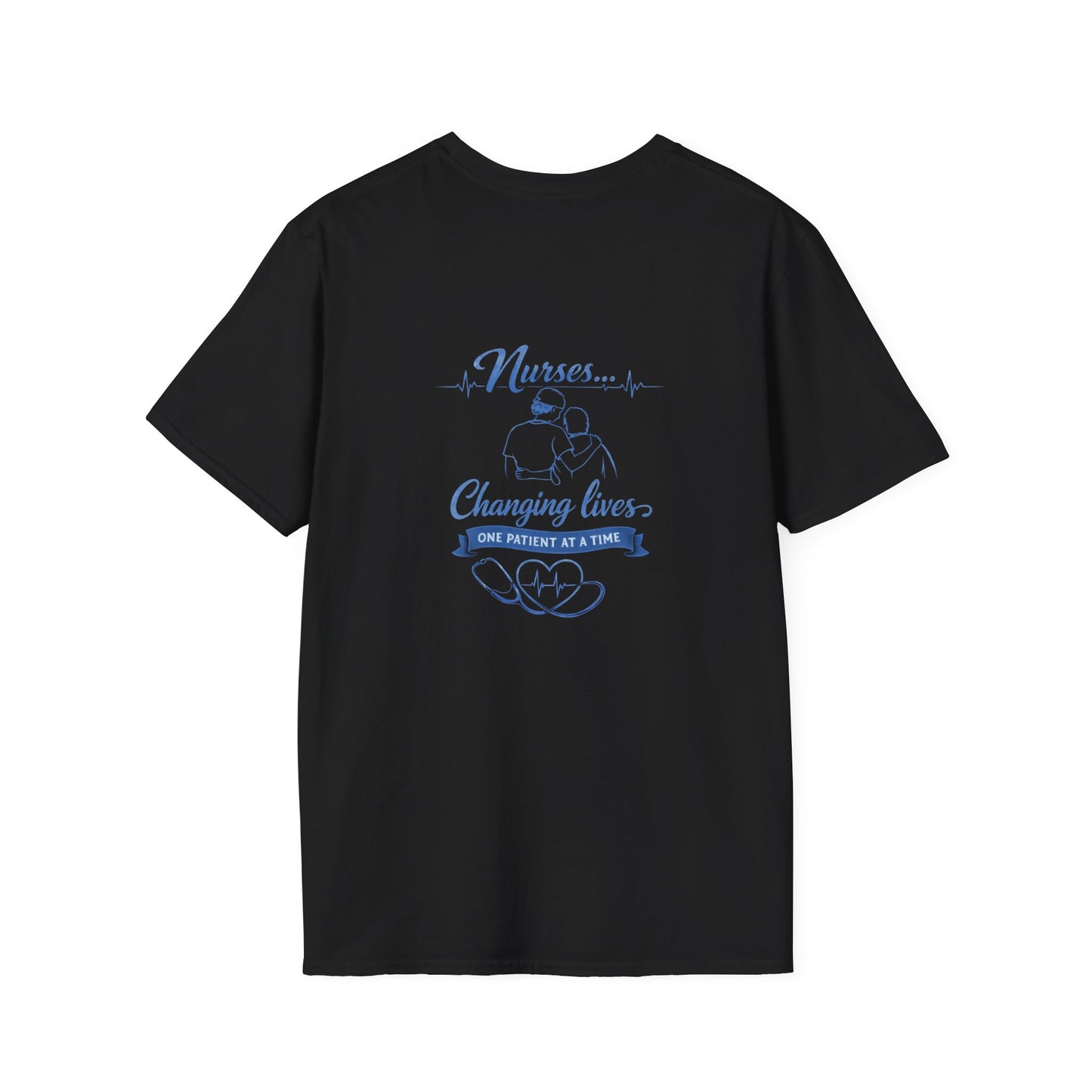 Nurse T-Shirt — "Nurses...Changing Lives One Patient at a Time" Comfort Tee