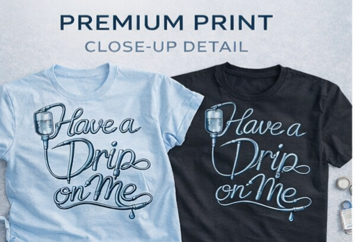 Have a Drip on Me Nurse T-Shirt | Funny ICU CCU ER Nursing Tee