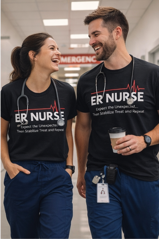 ER Nurse Shirt – Expect the Unexpected | Emergency Room Nurse Tee