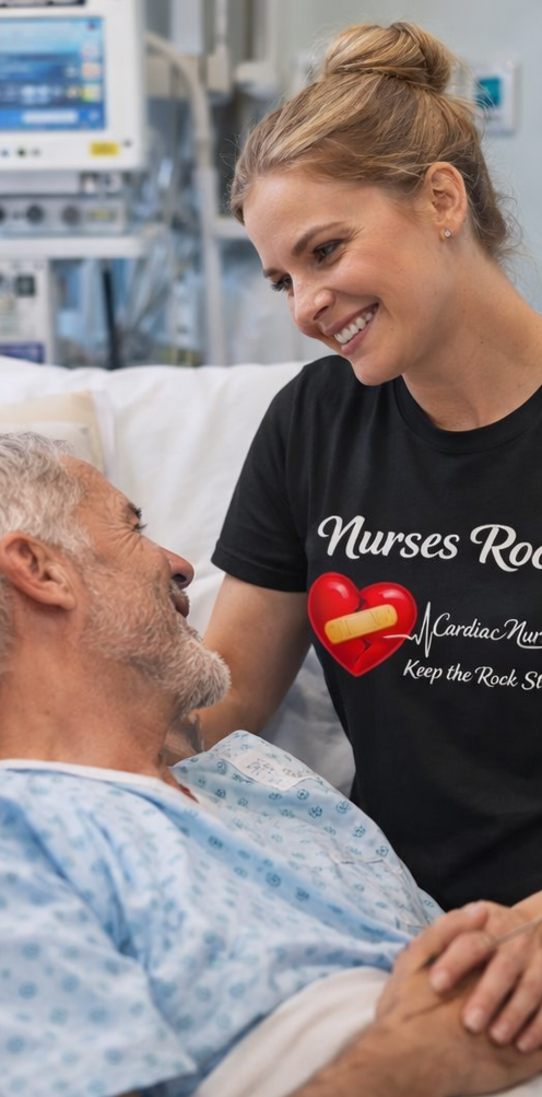 Cardiac Nurse T-Shirt | ICU/ER/CCU/Telemetry Nursing Tee